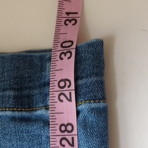 Spanx Seamed Front Wide Leg Jeans Large Vintage Indigo Slimming l Size Medium - Picture 6 of 8